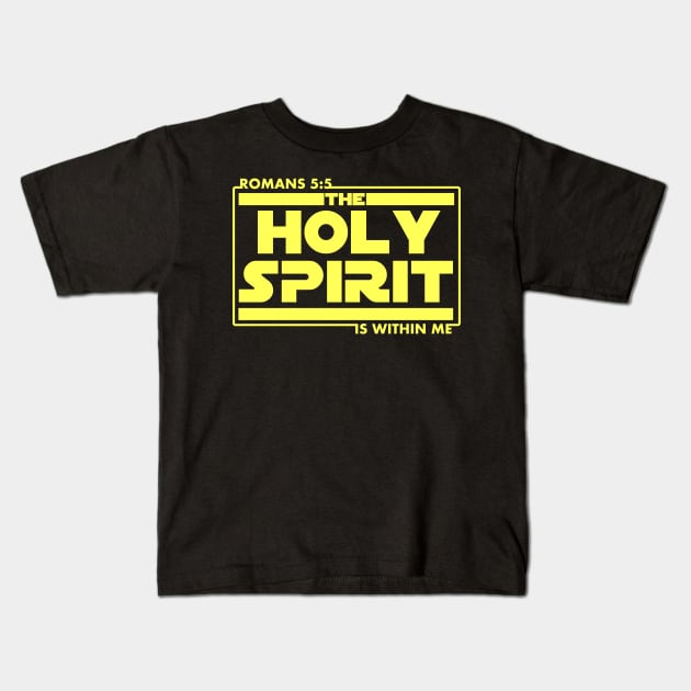 The Holy Spirit Is Within Me Bible Scripture Verse Christian Kids T-Shirt by sacredoriginals